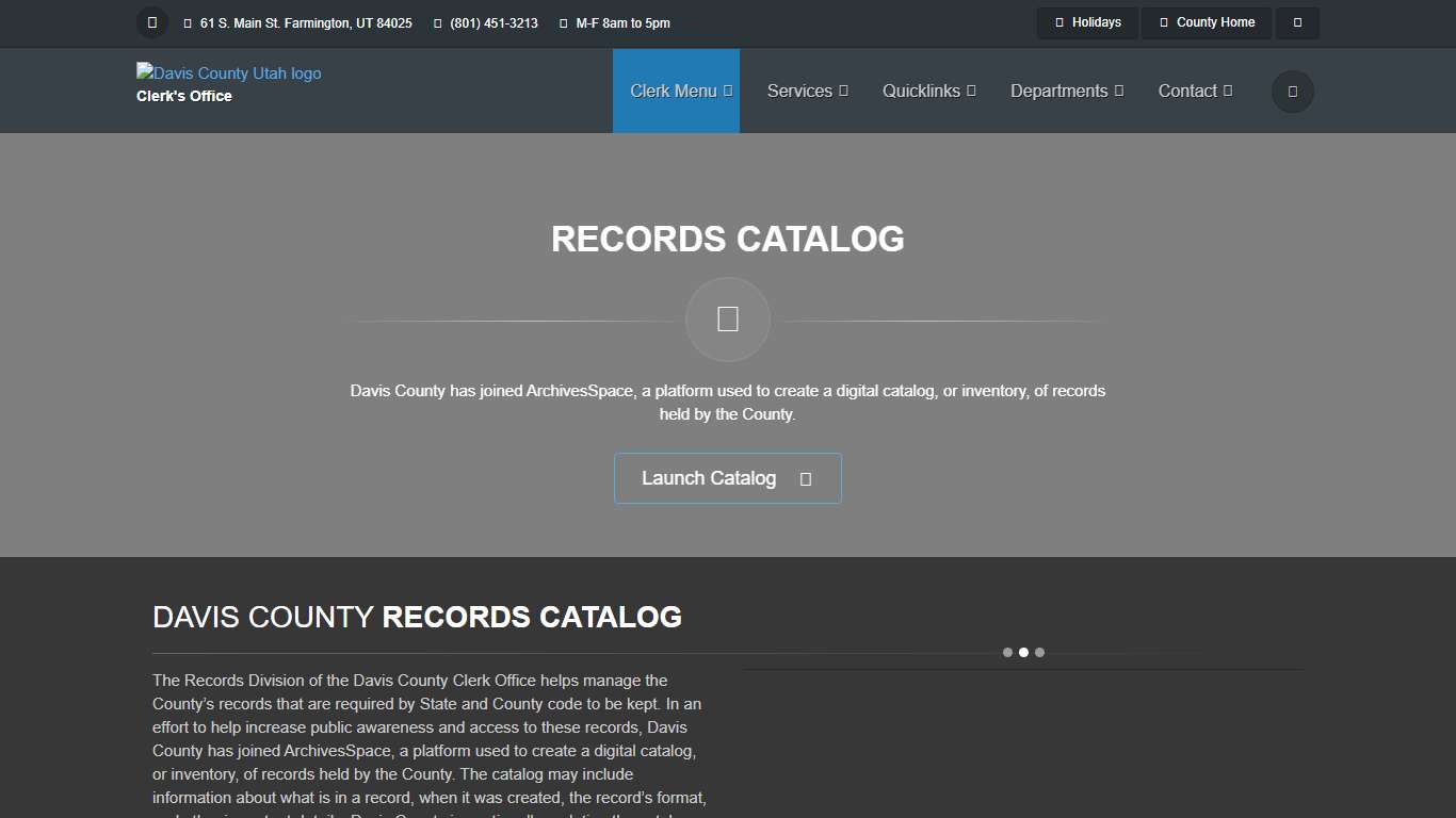 Records Catalog