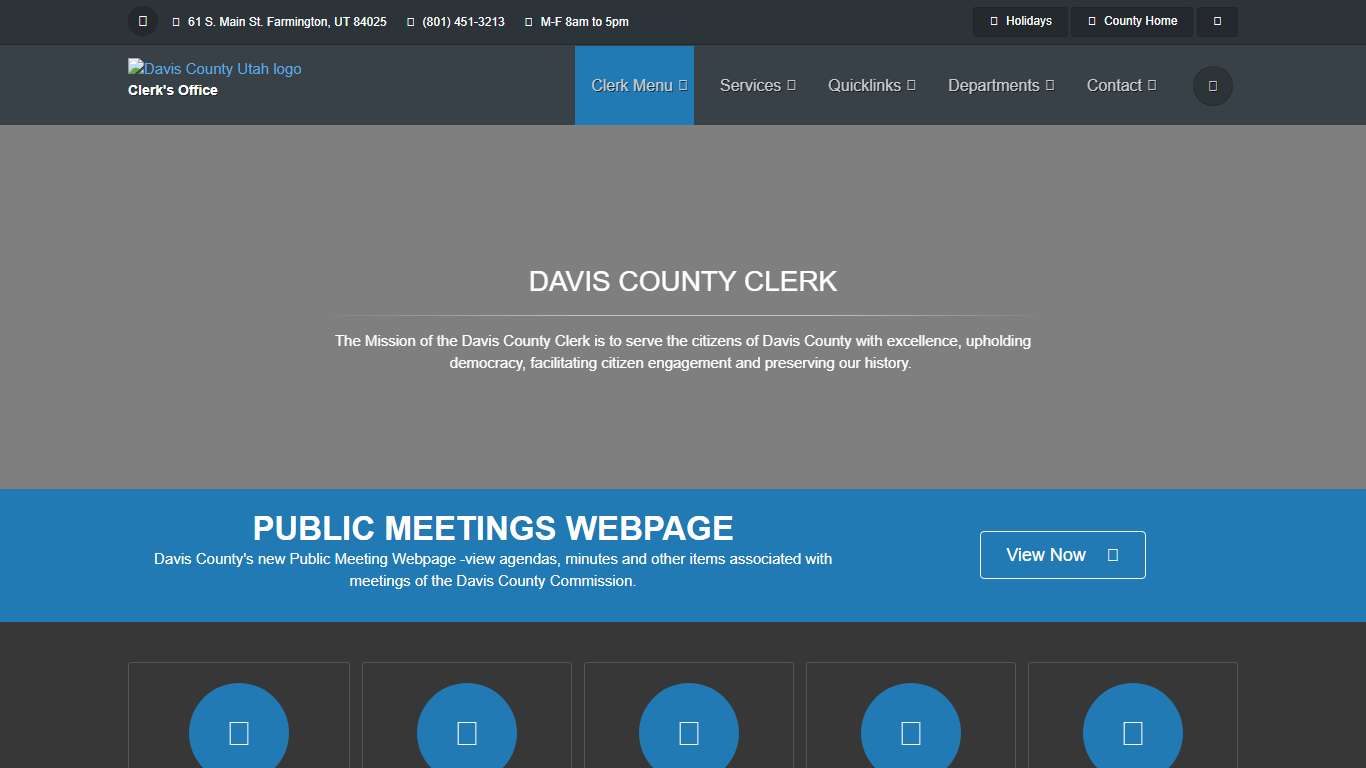 Davis County Clerk- Home